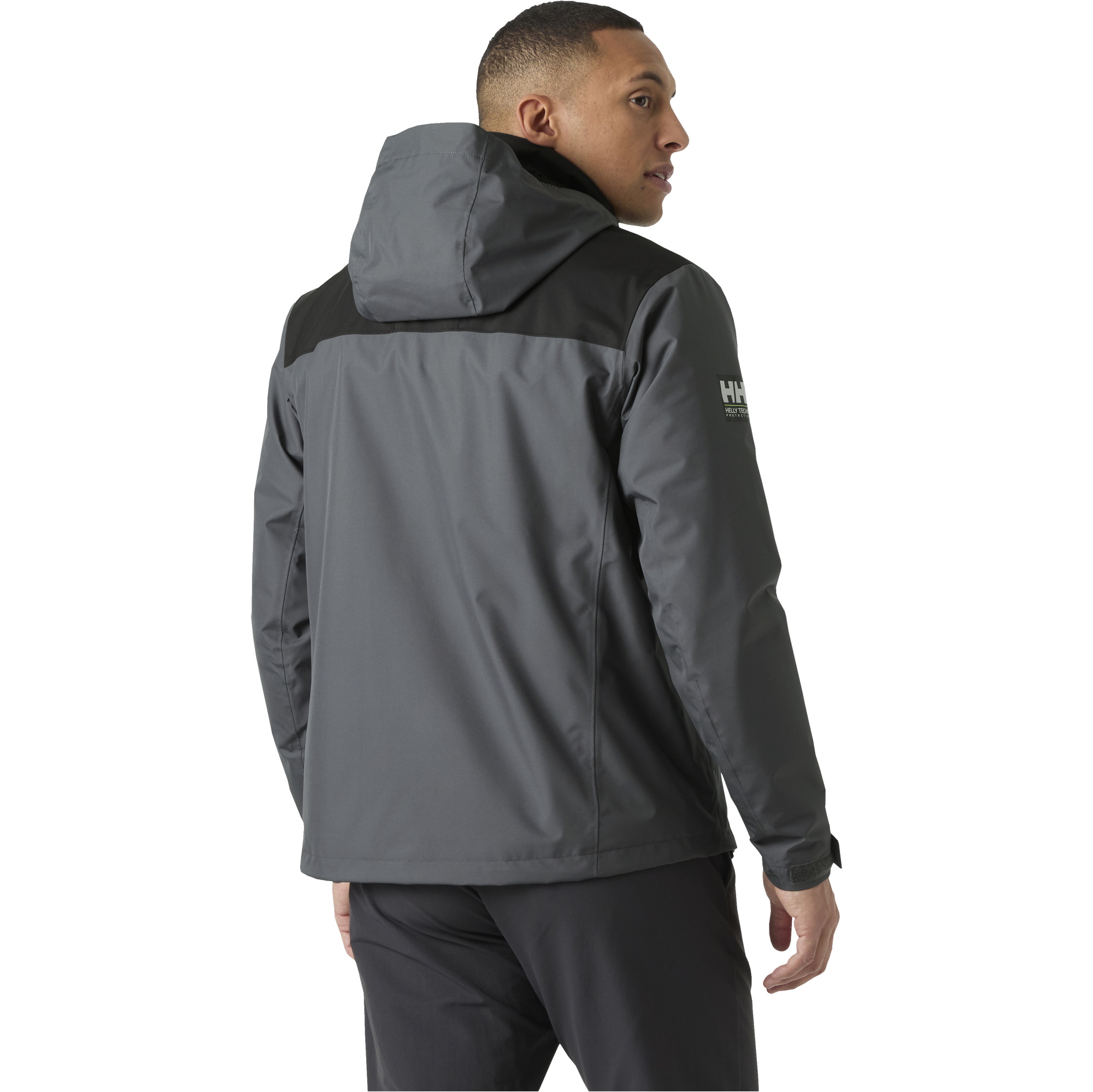 2026 Helly Hansen Mens Crew Hooded Midlayer Jacket 2 34442 - Thunder Grey